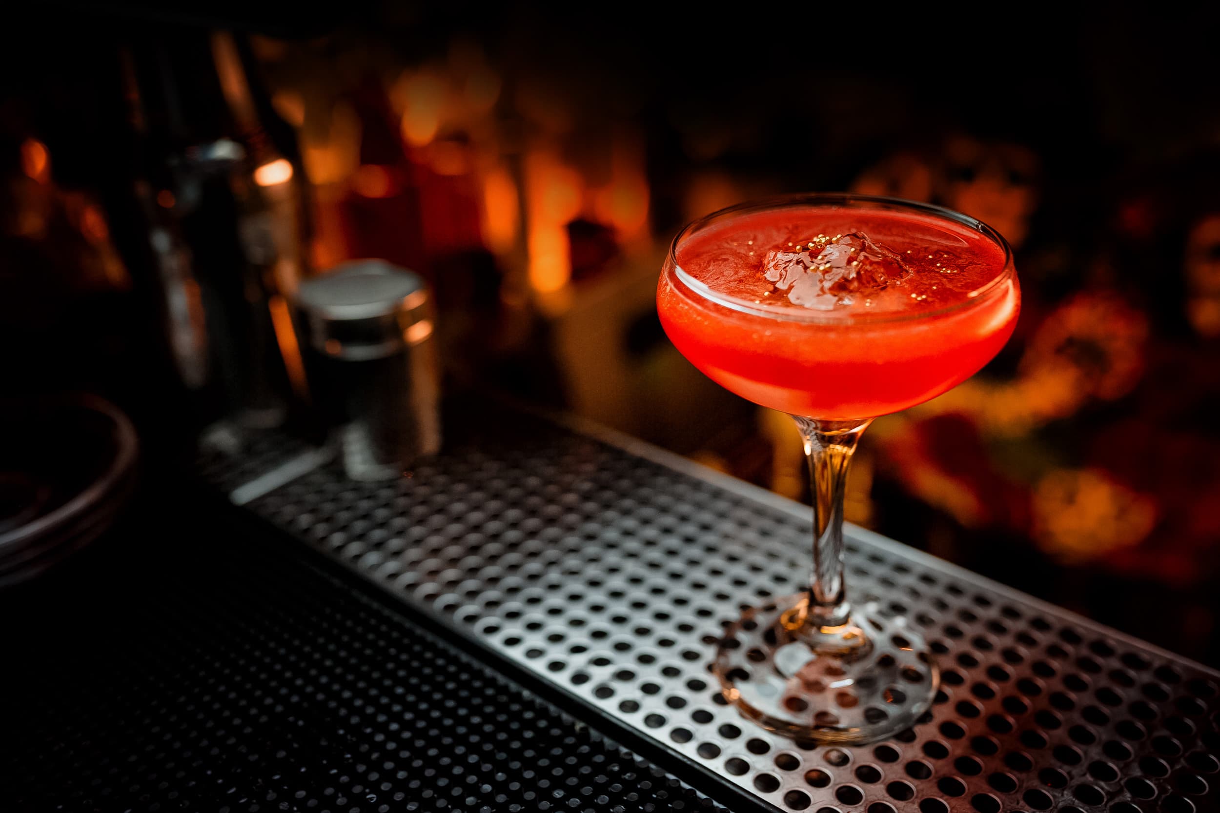 Riley's Signature Cocktail on Bar Counter